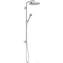   Hansgrohe AXOR ONE Showerpipe 280 1 jet zuhanyszett esőztetővel, és gégecső csatlakozóval,rozsdamentes acél hatású 48790800