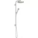 Hansgrohe AXOR ONE Showerpipe 280 1 jet zuhanyszett esőztetővel, és gégecső csatlakozóval,rozsdamentes acél hatású 48790800