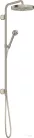 Hansgrohe AXOR ONE Showerpipe 280 1 jet zuhanyszett esőztetővel, és gégecső csatlakozóval,szálcsiszolt nikkel 48790820