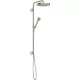 Hansgrohe AXOR ONE Showerpipe 280 1 jet zuhanyszett esőztetővel, és gégecső csatlakozóval,szálcsiszolt nikkel 48790820