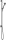 Hansgrohe AXOR ONE 75 Ecosmart zuhanyszett 1jet, gégecső csatlakozóval,polírozott fekete króm 48791330