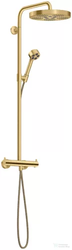 Hansgrohe AXOR ONE 280 termosztátos zuhanyrendszer, szálcsiszolt arany hatású 48794250