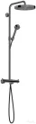 Hansgrohe AXOR ONE 280 termosztátos zuhanyrendszer, polírozott fekete króm 48794330