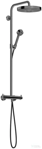 Hansgrohe AXOR ONE 280 termosztátos zuhanyrendszer, polírozott fekete króm 48794330