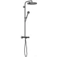 Hansgrohe AXOR ONE 280 termosztátos zuhanyrendszer, polírozott fekete króm 48794330