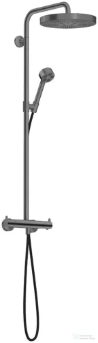 Hansgrohe AXOR ONE 280 termosztátos zuhanyrendszer, szálcsiszolt fekete króm 48794340