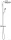 Hansgrohe AXOR ONE 280 termosztátos zuhanyrendszer, rozsdamentes acél hatású 48794800