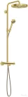 Hansgrohe AXOR ONE 280 termosztátos zuhanyrendszer, szálcsiszolt sárgaréz 48794950