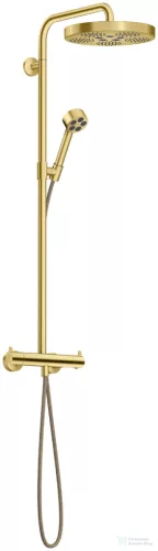 Hansgrohe AXOR ONE 280 termosztátos zuhanyrendszer, szálcsiszolt sárgaréz 48794950