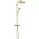 Hansgrohe AXOR ONE 280 termosztátos zuhanyrendszer, szálcsiszolt sárgaréz 48794950