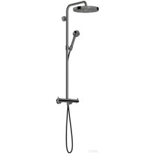   Hansgrohe AXOR ONE 280 Ecosmart termosztátos zuhanyrendszer, polírozott fekete króm 48795330