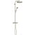 Hansgrohe AXOR ONE 280 Ecosmart termosztátos zuhanyrendszer, szálcsiszolt nikkel 48795820