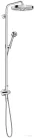 Hansgrohe AXOR ONE Showerpipe 280 1 jet zuhanyszett esőztetővel, és gégecső csatlakozóval, króm 48796000