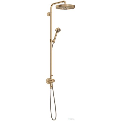 Hansgrohe AXOR ONE Showerpipe 280 1 jet zuhanyszett esőztetővel, és gégecső csatlakozóval, szálcsiszolt bronz 48796140