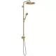 Hansgrohe AXOR ONE Showerpipe 280 1 jet zuhanyszett esőztetővel, és gégecső csatlakozóval, szálcsiszolt bronz 48796140