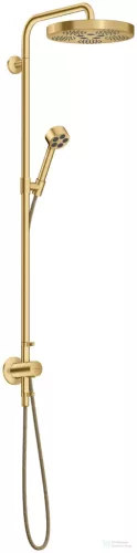 Hansgrohe AXOR ONE Showerpipe 280 1 jet zuhanyszett esőztetővel, és gégecső csatlakozóval, szálcsiszolt arany hatású 48796250