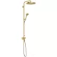 Hansgrohe AXOR ONE Showerpipe 280 1 jet zuhanyszett esőztetővel, és gégecső csatlakozóval, szálcsiszolt arany hatású 48796250