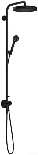 Hansgrohe AXOR ONE Showerpipe 280 1 jet Ecosmart zuhanyszett esőztetővel, és gégecső csatlakozóval, matt fekete 48797670