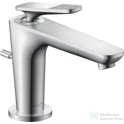   Hansgrohe AXOR CITTERIO C 90 hidegindításos mosdó csaptelep négyszög metszéses fogantyúval, automata leeresztővel, króm 49011000