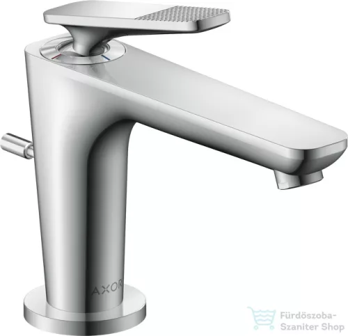 Hansgrohe AXOR CITTERIO C 90 hidegindításos mosdó csaptelep négyszög metszéses fogantyúval, automata leeresztővel, króm 49011000
