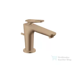   Hansgrohe AXOR CITTERIO C 90 hidegindításos mosdó csaptelep négyszög metszéses fogantyúval, automata leeresztővel, szálcsiszolt vörös arany hatású 49011310