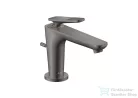 Hansgrohe AXOR CITTERIO C 90 hidegindításos mosdó csaptelep négyszög metszéses fogantyúval, automata leeresztővel, polírozott fekete króm 49011330