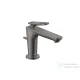 Hansgrohe AXOR CITTERIO C 90 hidegindításos mosdó csaptelep négyszög metszéses fogantyúval, automata leeresztővel, polírozott fekete króm 49011330