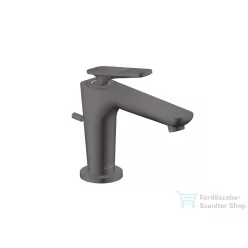   Hansgrohe AXOR CITTERIO C 90 hidegindításos mosdó csaptelep négyszög metszéses fogantyúval, automata leeresztővel, szálcsiszolt fekete króm 49011340