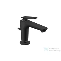   Hansgrohe AXOR CITTERIO C 90 hidegindításos mosdó csaptelep négyszög metszéses fogantyúval, automata leeresztővel, matt fekete 49011670