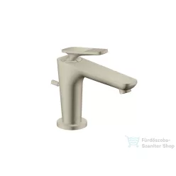   Hansgrohe AXOR CITTERIO C 90 hidegindításos mosdó csaptelep négyszög metszéses fogantyúval, automata leeresztővel, szálcsiszolt nikkel 49011820