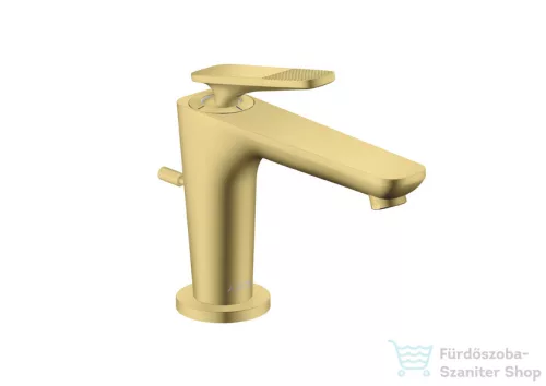 Hansgrohe AXOR CITTERIO C 90 hidegindításos mosdó csaptelep négyszög metszéses fogantyúval, automata leeresztővel, szálcsiszolt sárgaréz 49011950