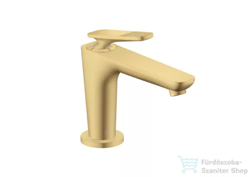 Hansgrohe AXOR CITTERIO C 90 hidegindításos mosdó csaptelep négyszög metszéses fogantyúval, nem zárható leeresztővel, szálcsiszolt arany hatású 49021250