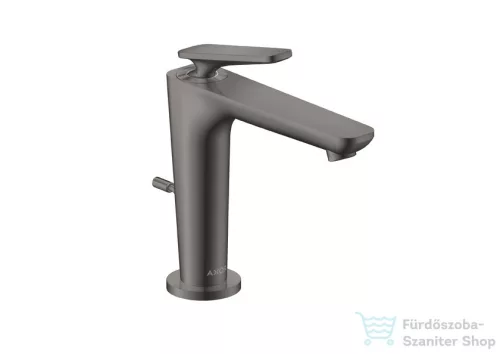 Hansgrohe AXOR CITTERIO C 125 hidegindításos mosdó csaptelep automata leeresztővel, polírozott fekete króm 49030330