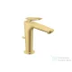 Hansgrohe AXOR CITTERIO C 125 hidegindításos mosdó csaptelep négyszög metszéses fogantyúval, automata leeresztővel, szálcsiszolt arany hatású 49031250