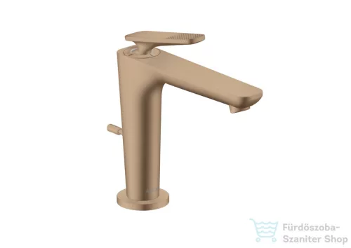 Hansgrohe AXOR CITTERIO C 125 hidegindításos mosdó csaptelep négyszög metszéses fogantyúval, automata leeresztővel, szálcsiszolt vörös arany hatású 49031310