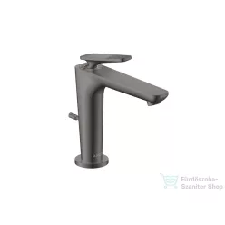   Hansgrohe AXOR CITTERIO C 125 hidegindításos mosdó csaptelep négyszög metszéses fogantyúval, automata leeresztővel, polírozott fekete króm 49031330