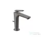 Hansgrohe AXOR CITTERIO C 125 hidegindításos mosdó csaptelep négyszög metszéses fogantyúval, automata leeresztővel, polírozott fekete króm 49031330