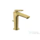 Hansgrohe AXOR CITTERIO C 125 hidegindításos mosdó csaptelep négyszög metszéses fogantyúval, automata leeresztővel, polírozott arany hatású 49031990