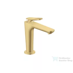   Hansgrohe AXOR CITTERIO C 125 hidegindításos mosdó csaptelep négyszög metszéses fogantyúval, nem zárható leeresztővel, szálcsiszolt arany hatású 49041250