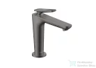 Hansgrohe AXOR CITTERIO C 125 hidegindításos mosdó csaptelep négyszög metszéses fogantyúval, nem zárható leeresztővel, polírozott fekete króm 49041330