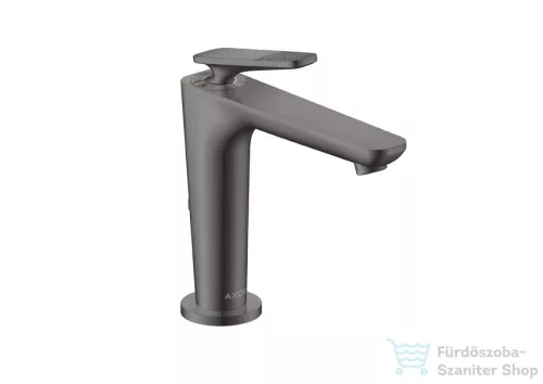 Hansgrohe AXOR CITTERIO C 125 hidegindításos mosdó csaptelep négyszög metszéses fogantyúval, nem zárható leeresztővel, polírozott fekete króm 49041330