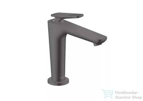 Hansgrohe AXOR CITTERIO C 125 hidegindításos mosdó csaptelep négyszög metszéses fogantyúval, nem zárható leeresztővel, szálcsiszolt fekete króm 49041340