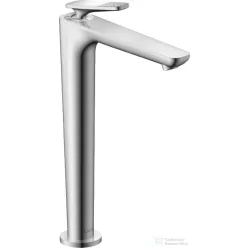   Hansgrohe AXOR CITTERIO C 250 hidegindításos, magasított mosdó csaptelep négyszög metszéses fogantyúval, nem zárható leeresztővel, króm 49051000