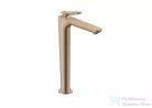 Hansgrohe AXOR CITTERIO C 250 hidegindításos, magasított mosdó csaptelep négyszög metszéses fogantyúval, nem zárható leeresztővel, polírozott vörös arany hatású 49051300
