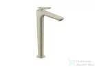 Hansgrohe AXOR CITTERIO C 250 hidegindításos, magasított mosdó csaptelep négyszög metszéses fogantyúval, nem zárható leeresztővel, szálcsiszolt nikkel 49051820