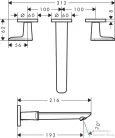 Hansgrohe AXOR Citterio C falsík alatti mosdó csaptelep 19 cm-es kifolyóval,nem zárható leeresztővel,alaptest nélkül,króm 49070000