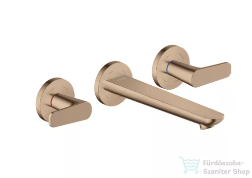 Hansgrohe AXOR Citterio C falsík alatti mosdó csaptelep 19 cm-es kifolyóval,nem zárható leeresztővel,alaptest nélkül,polírozott vörös arany hatású 49070300