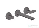 Hansgrohe AXOR Citterio C falsík alatti mosdó csaptelep 19 cm-es kifolyóval,nem zárható leeresztővel,alaptest nélkül,szálcsiszolt fekete króm 49070340