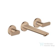   Hansgrohe AXOR Citterio C falsík alatti mosdó csaptelep 19 cm-es kifolyóval,nem zárható leeresztővel,rombuszmetszéses fogantyúval,alaptest nélkül,polírozott vörös arany hatású 49071300