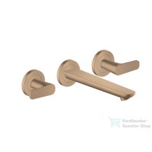   Hansgrohe AXOR Citterio C falsík alatti mosdó csaptelep 19 cm-es kifolyóval,nem zárható leeresztővel,rombuszmetszéses fogantyúval,alaptest nélkül,szálcsiszolt vörös arany hatású 49071310